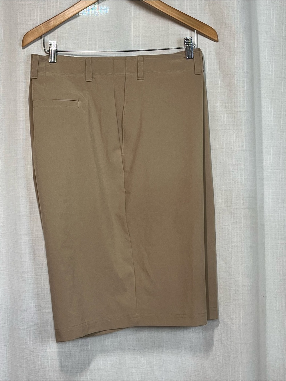 Ben Hogan Performance Golf Shorts 50 Khaki Stretch Moisture Wicking UPF 50 NWT - Picture 6 of 10